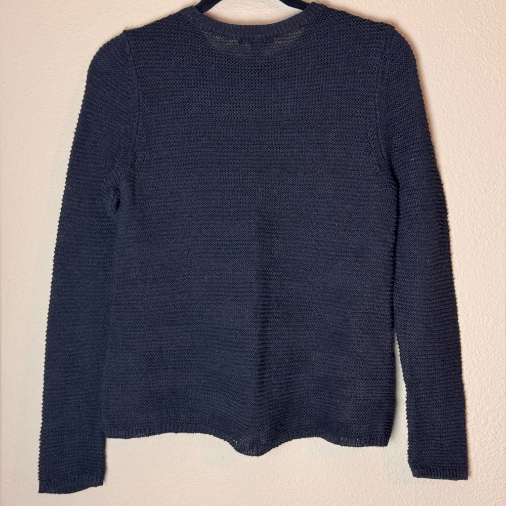 EILEEN FISHER XXS LOOSE KNIT SWEATER BLACK #18